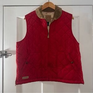 Ralph Lauren Red Quilted Vest size L